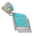 Turquoise Inlay Silver Pendant YX75453